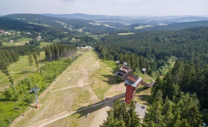 Zadov lookout tower and bikepark