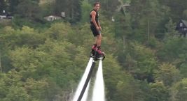 Ein wunderschöner Abschnitt der Moldau schlängelt sich von…