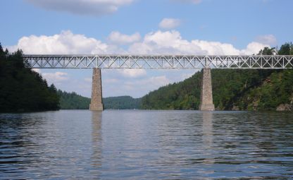 Along Orlik reservoir and its two tributaries